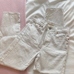 Elegant White Straight Leg Jeans for Women